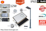 12W Integrated Solar LED Street Light with Garden