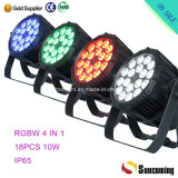 IP65 LED PAR Lighting 18*10W RGBW LED PAR 64