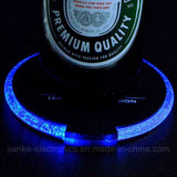 Colorful Flashing Waterproof LED Cup Coaster with Logo Print (4038)