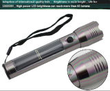 Aluminium LED Flashlight with Solar Energy (HSX-FLU01)