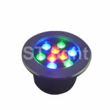 9W High Power Outdoor Waterproof Yellow LED Inground Light