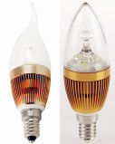 3W High Power LED Tailed Candle Bulb Light