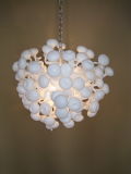 White Glass Ball Chandelier (BGC2048)